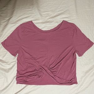 Coreio Cropped Front Knot Tee